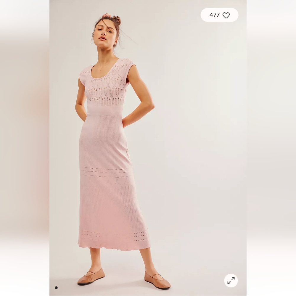 #264- Free People Robin Seamless Midi Dress Nwot